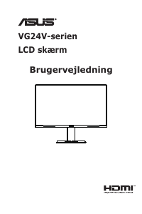 Brugsanvisning Asus TUF GAMING VG24VQ LCD-skærm