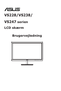 Brugsanvisning Asus VS247HR LCD-skærm