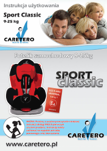 Instrukcja Caretero Sport Classic Fotelik samochodowy