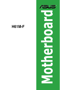 Manual Asus H61M-F Motherboard