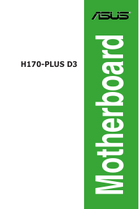 Bedienungsanleitung Asus H170-PLUS D3 Hauptplatine