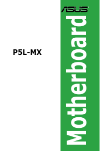 Manual Asus P5L-MX Motherboard