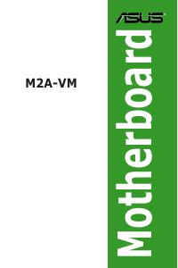 Bedienungsanleitung Asus M2A-VM Hauptplatine