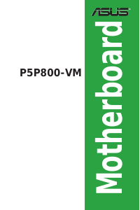 Bedienungsanleitung Asus P5P800-VM Hauptplatine