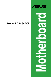 Manual Asus Pro WS C246-ACE Motherboard