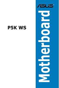 Handleiding Asus P5K WS Moederbord