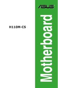 Manual Asus H110M-CS Motherboard