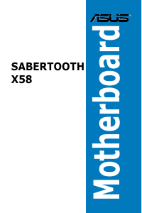 Manual Asus SABERTOOTH X58 Motherboard