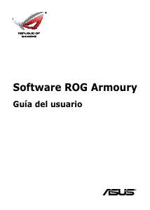 Manual de uso Asus ROG Armoury