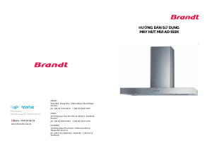 Hướng dẫn sử dụng Brandt AD919X Mũ đầu bếp