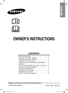 Manual Samsung RL44QTUS Fridge-Freezer