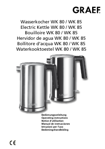 Bedienungsanleitung Graef WK 85 Wasserkocher