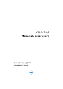 Mode d’emploi Dell XPS 12 Tablette