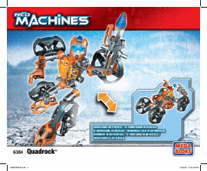 Vadovas Mega Bloks set 6384 Neo Machines Quadrock