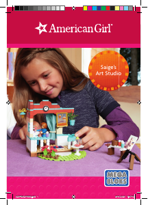 Manual Mega Bloks set DPK84 American Girl Saiges art studio