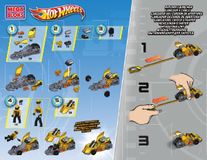 Manual Mega Bloks set CND10 Hot Wheels Street Speeder