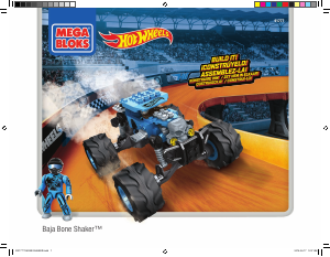 Manual Mega Bloks set 91777 Hot Wheels Baja Bone Shaker