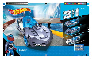 Manual Mega Bloks set CNF40 Hot Wheels Sharkbite