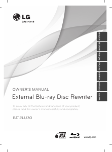 Manual LG BE12LU30 Blu-ray Player