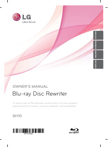 Manual LG BH10LS38 Blu-ray Player