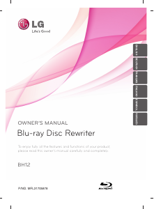 Manual LG BH12LS38 Blu-ray Player