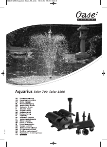 Manuale Oase Aquarius Solar 700 Pompa per fontana