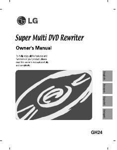 Manual LG GH24LS70 DVD Player