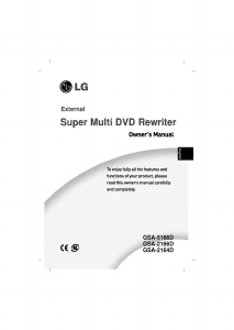 Manual LG GSA-2164D DVD Player