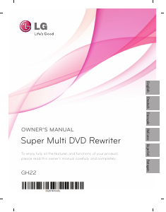 Manual LG GH22NS90 DVD Player