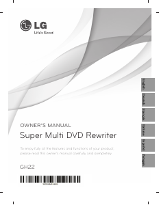Manual LG GH22LS70 DVD Player