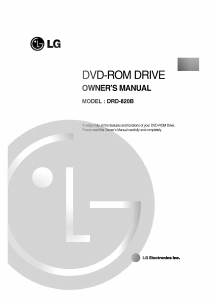 Manual LG DRD-820B DVD Player