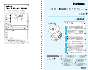 説明書 ナショナル NI-CLS1 アイロン