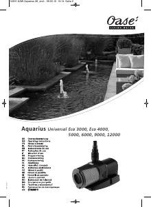 Instrukcja Oase Aquarius Universal 4000 Pompa do fontanny