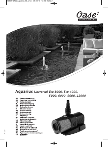 Bruksanvisning Oase Aquarius Universal 5000 Fontenepumpe