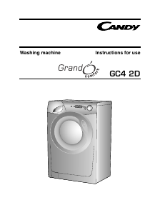 Manual Candy GC4 1472D1S/1-80 Washing Machine