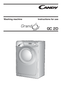 Manual Candy GC 1282D3-UK Washing Machine