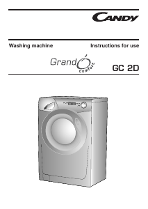 Manual Candy GC 1482D1/1-80 Washing Machine