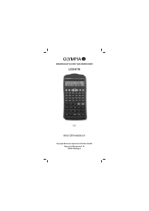 Bedienungsanleitung Olympia LCD 8110 Rechner