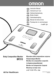 Manual Omron BF212 Scale