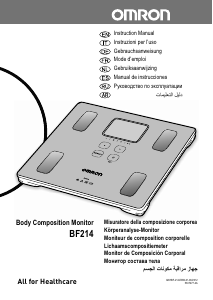 Manual de uso Omron BF214 Báscula