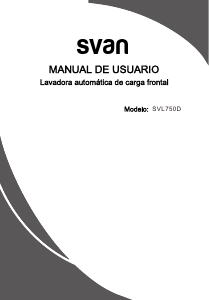 Manual de uso Svan SVL750D Lavadora