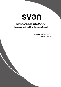 Manual de uso Svan SVL812DDX Lavadora