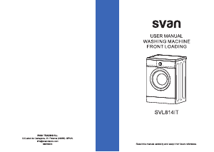 Manual Svan SVL814IT Washing Machine
