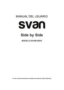 Manual de uso Svan SVAM180DX Frigorífico combinado