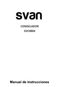 Manual Svan SVC086X Freezer