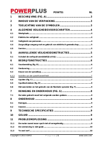 Handleiding Powerplus POW751 Verfspuit