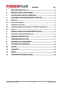 Handleiding Powerplus POW754 Verfspuit