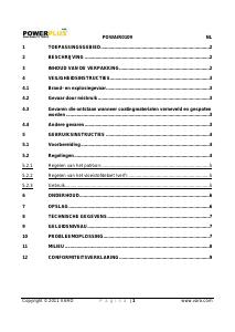 Handleiding Powerplus POWAIR0109 Verfspuit