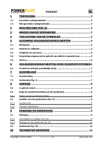 Handleiding Powerplus POWX357 Verfspuit