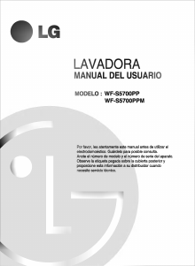 Manual de uso LG WF-S5700PP Lavadora